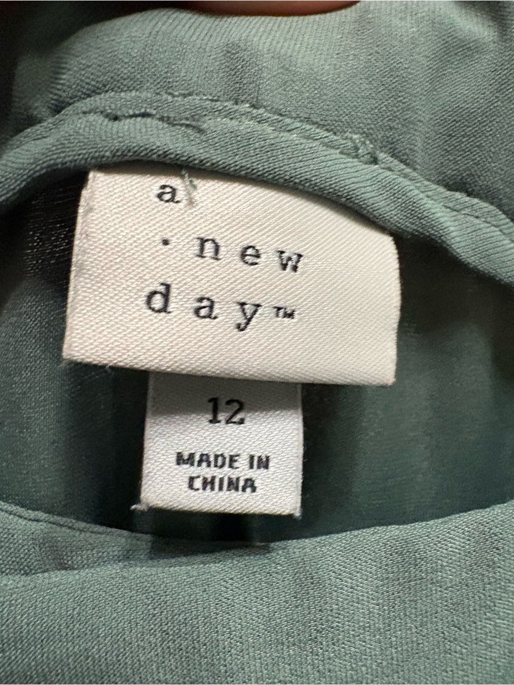 A new day sage green pleated trouser size 12